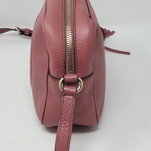 Auth Gucci Soho Disco Camera Leather Crossbody Bag - Picture 9 of 15